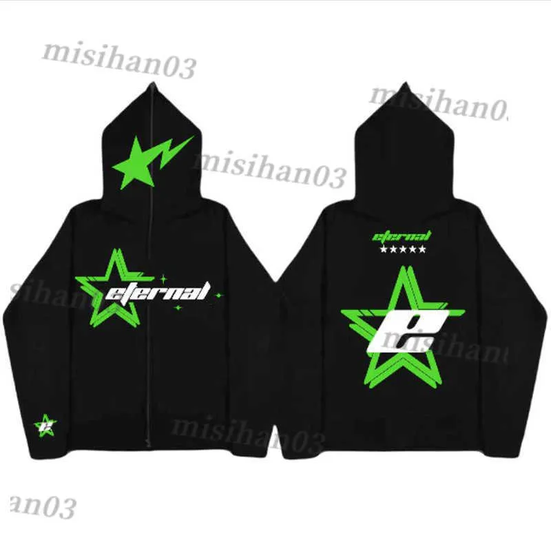 Designer Hoodies for Men Hip Hop Zipper Jacket Hooded Fashion 2023 New Par Coat Y2303