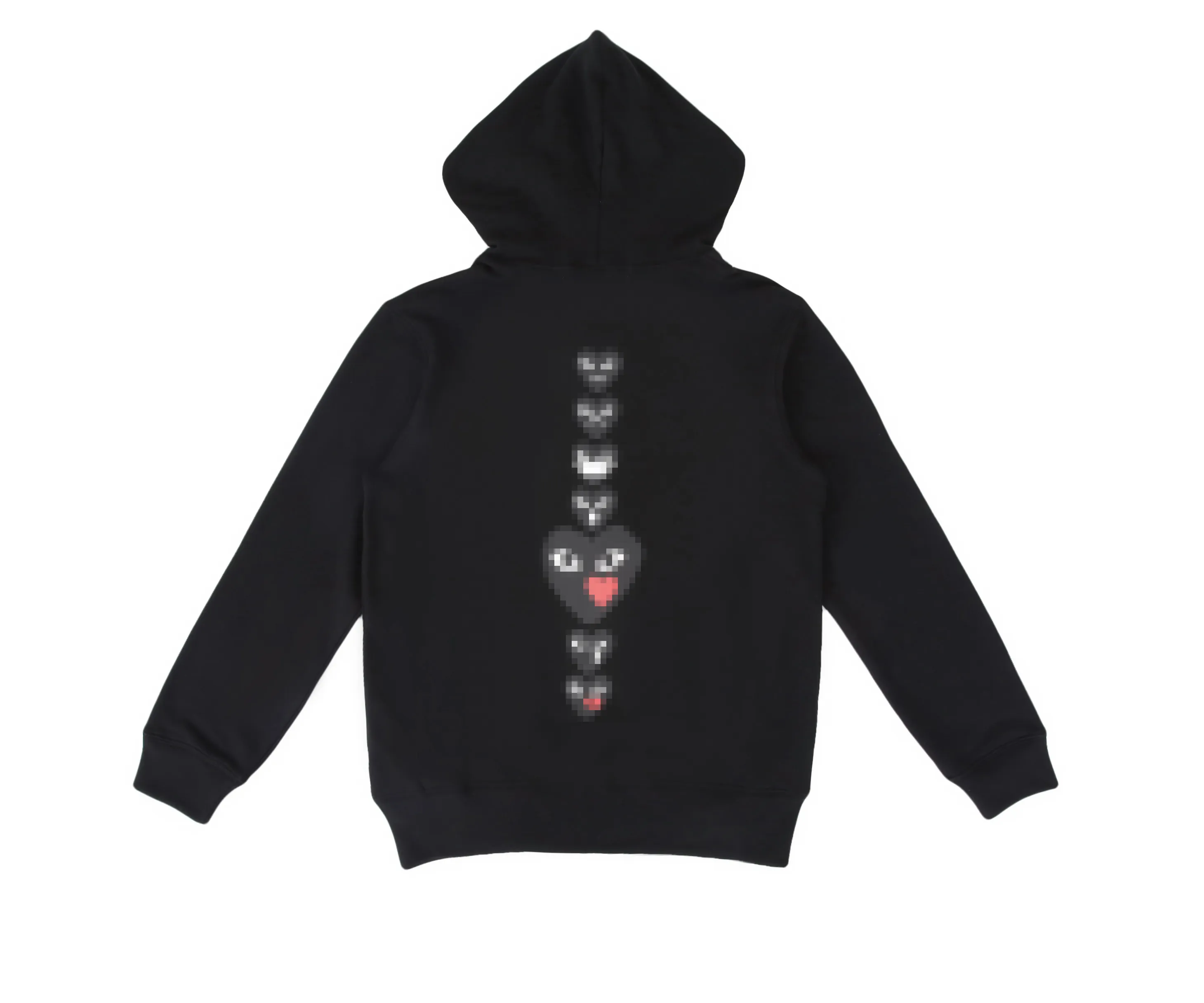 Sweats à capuche pour hommes de créateurs Com Des Garcons PLAY Sweatshirt CDG Black Multiheart Zip Up Hoodie XL Brand Black New euh