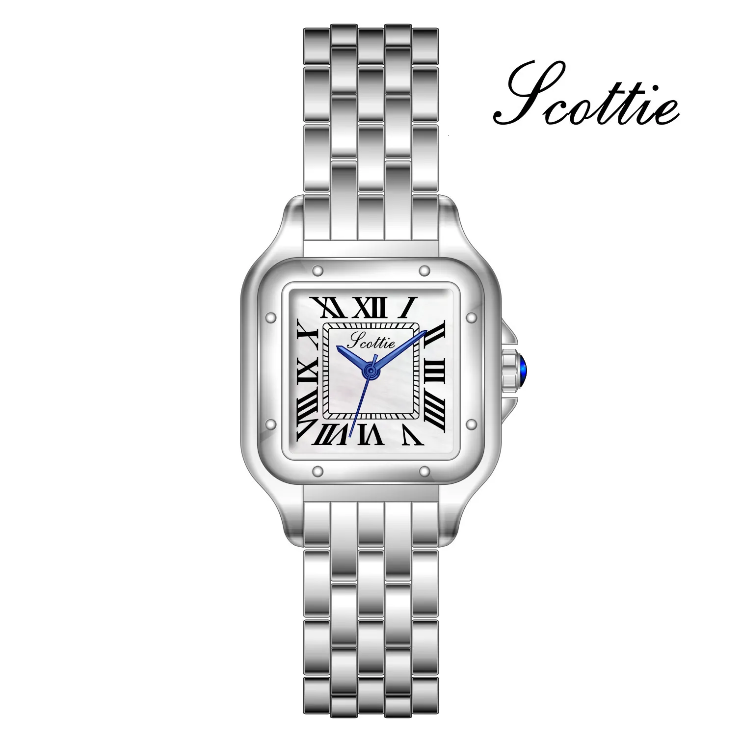 Zegarek na rękę Wysokiej jakości luksusowa marka klasyczna kolorowa diament Diamond Panthere Fashion Kobiety oglądają kobiety kwarcowe zegarek żeńska clo289s