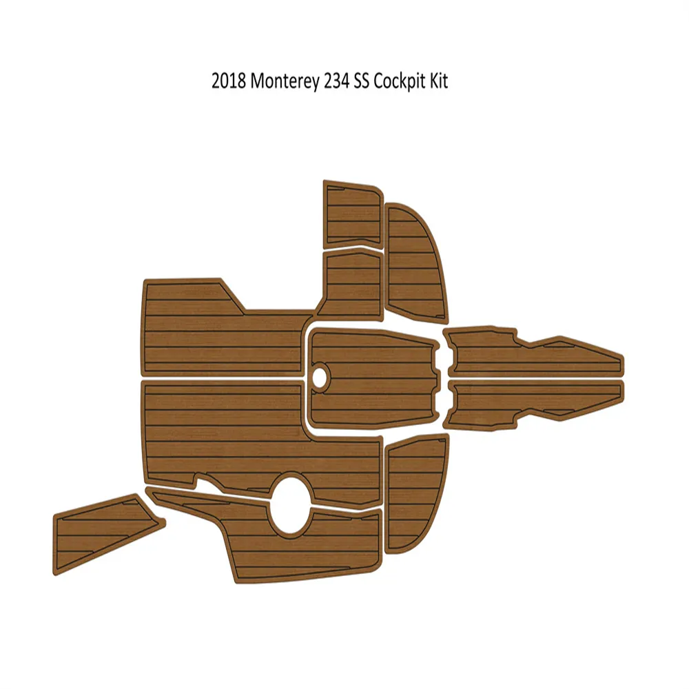 2018 Monterey 234 SS Cocpit Pad Boat Eva Foam Faux Teak Deck Пол напольный пол сантикуляция
