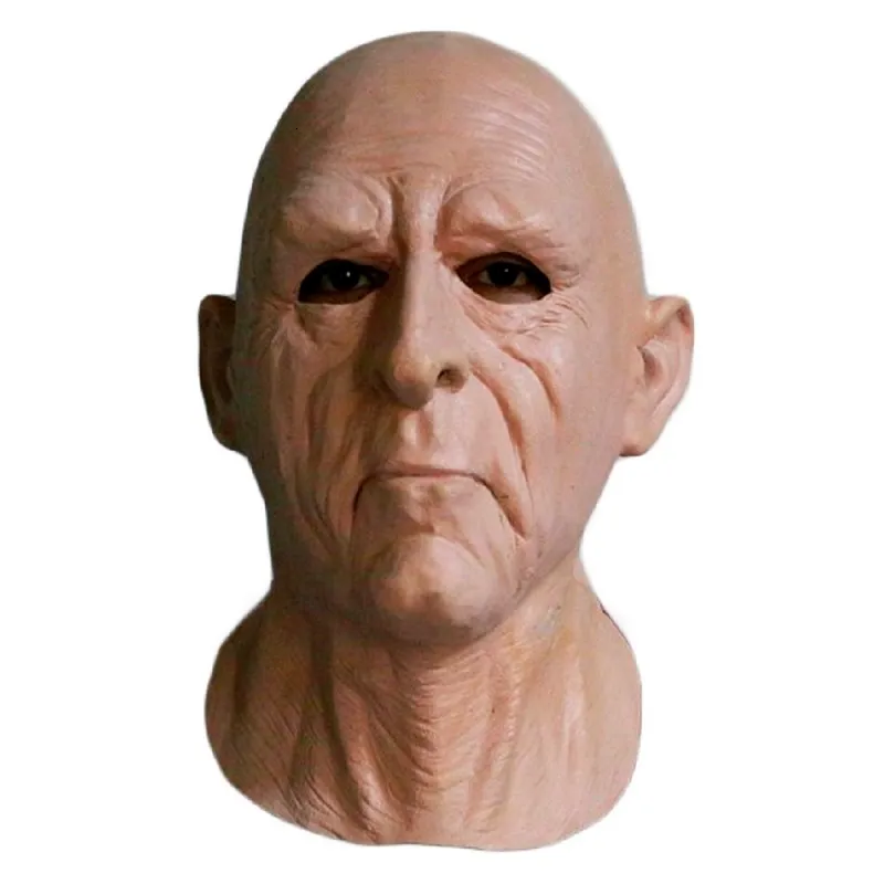 Masque De Vieil Homme Réaliste En Latex – Tête Chauve, Taille Unique, Pour Halloween Et Cosplay