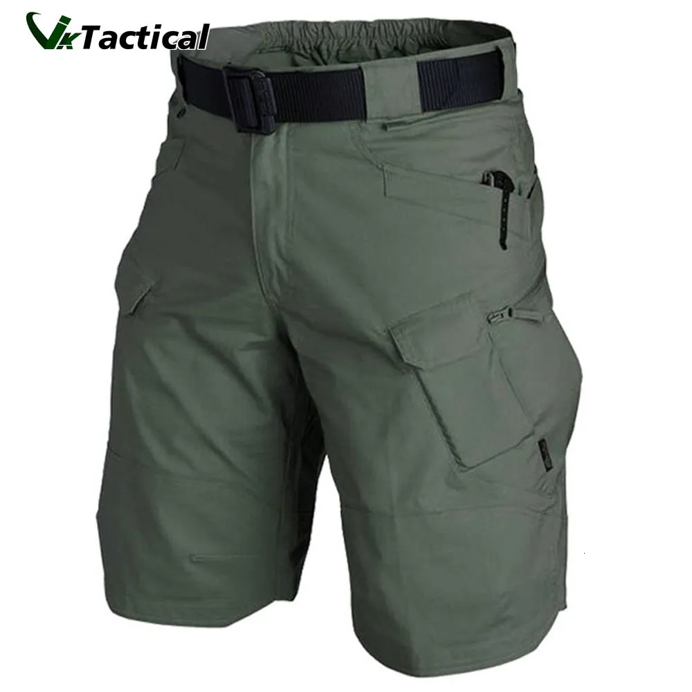 Shorts pour hommes Hommes urbain militaire tactique Shorts extérieur imperméable résistant à l'usure Cargo Shorts séchage rapide multi poche grande taille pantalon de randonnée 230327