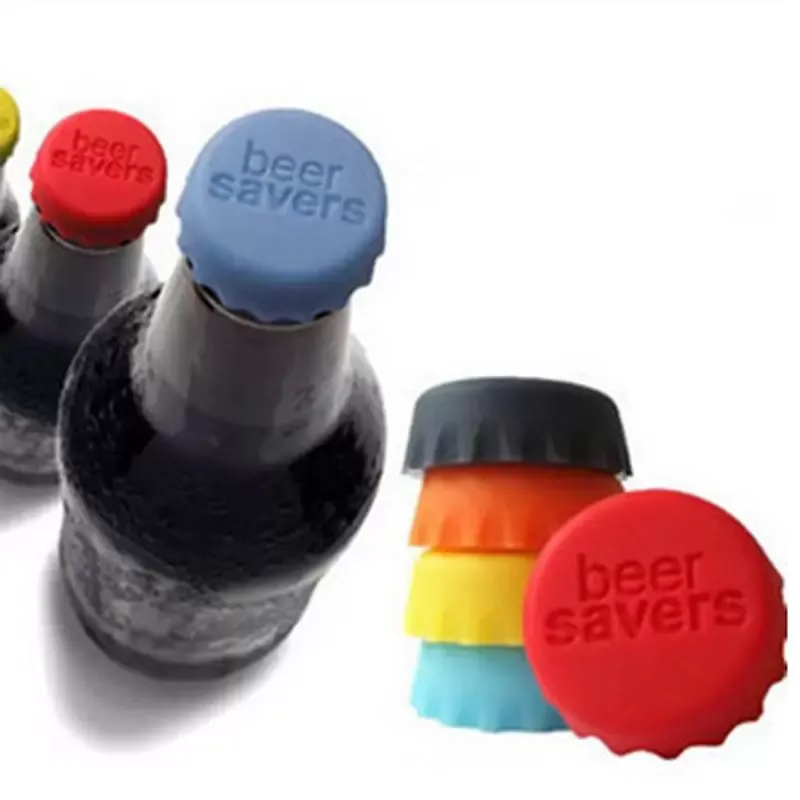 Silicone Drinkware Lid Silicone Bottle Tops Tops Wine Caps Savor Saver Beer Bottle Bottles Silica gel reutilizável tampa de tampa de tampa