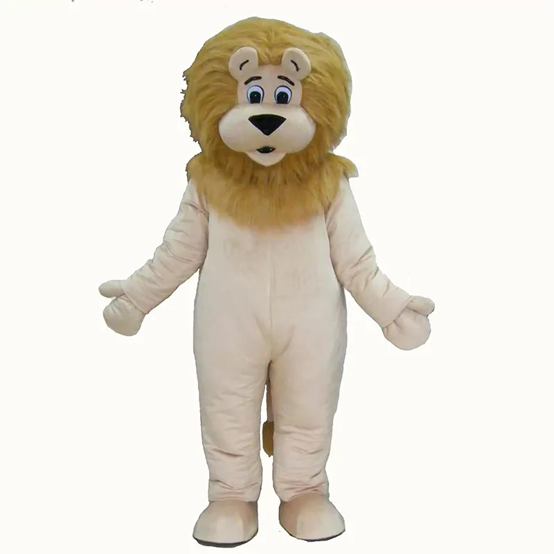 New Lion Animal Mascot Costumes Christmas Fancy Party Dress Personaggio dei cartoni animati Outfit Suit Adulti Taglia Carnevale Pasqua Pubblicità