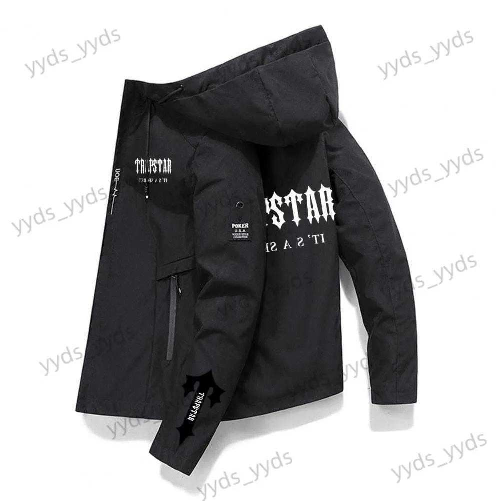 Jaquetas masculinas Trapstar Clothing Outdoor Camping Mountaineering Jacket Outono e inverno novo suéter masculino respirável blusão T230327