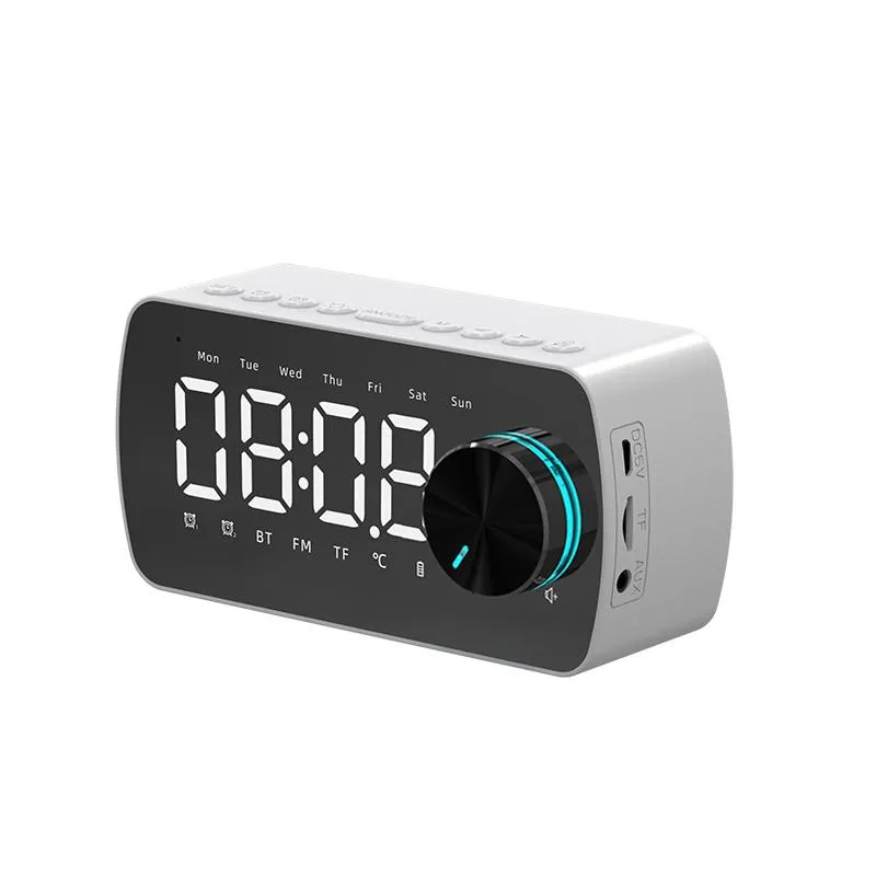 Klokken accessoires Andere HD Mirror LED Digitale wekker Electronic Snooze Smart Bluetooth -luidspreker Radio -bureaublad