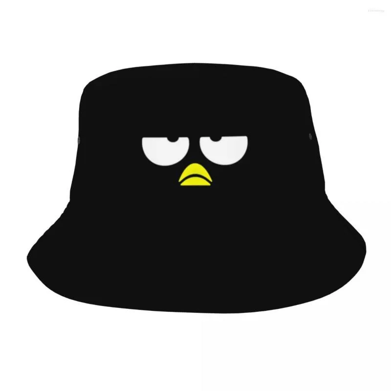 Berets Spring Picknick Kopfbedeckung Cartoon Badtz Maru Penguin Warenmerchandise Eimer Hut Trendy Unisex Sonnenverpackungsfischerei Mütze Urlaub