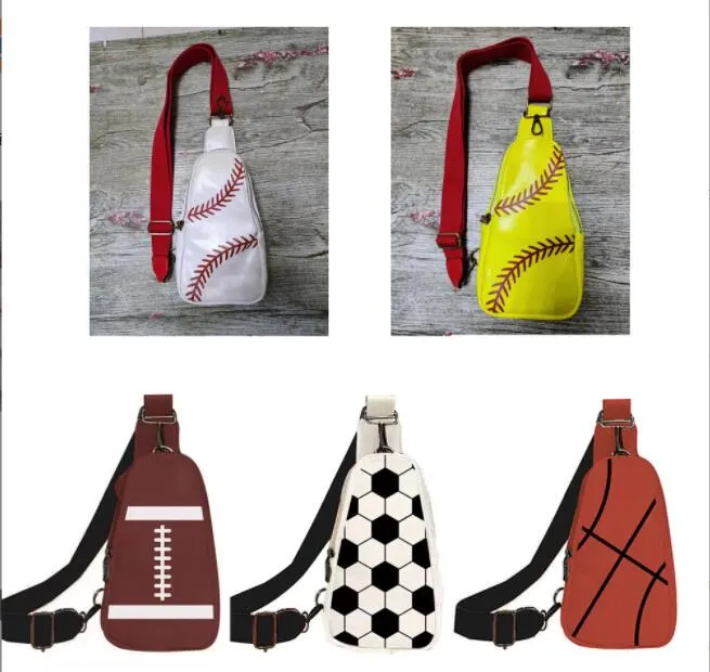 utomhus nya baseball sömnadsväskor baseball bling väska mesh handtag Axelväska sytt tryck Tote Handväska Canvas Sport Resor Strand