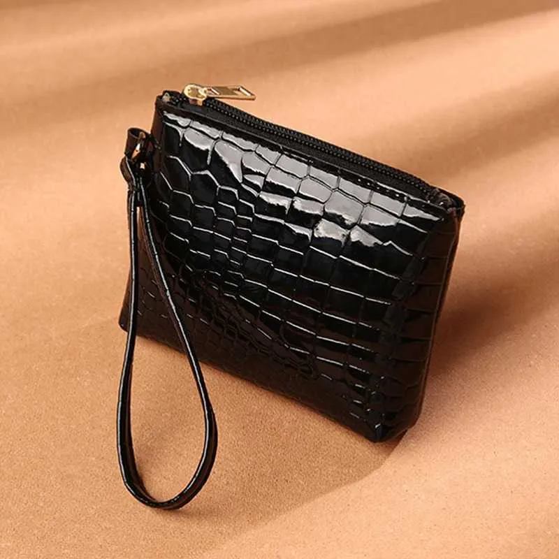 財布短い女性財布新しい到着財布ジッパー財布ファッションワニテクスチャポケットミニトレンディコイン財布カードホルダーG230327