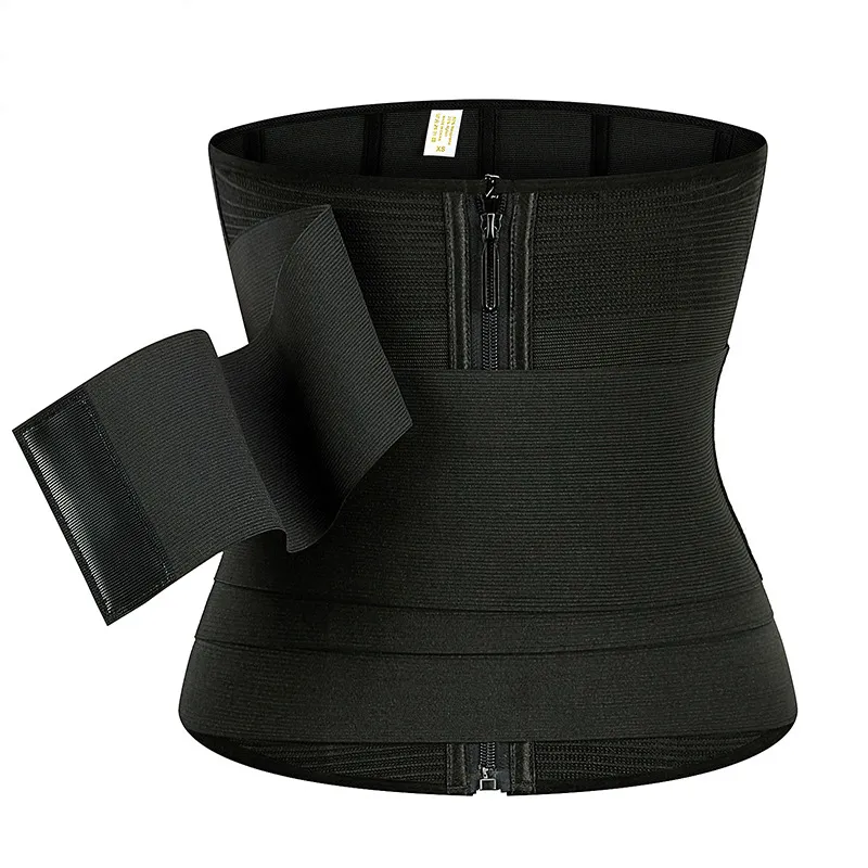 Womens Shapers Waist Trainer Body Shaper Trimmer Belt Belly Tummy Control Wrap Guaina dimagrante Donna Shapewear piatto Bande da donna Dropshipp 230327