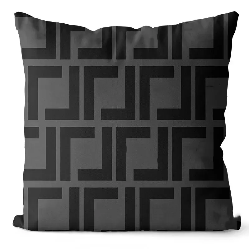 Letter Square Cushion Designer Decorativo travesseiro Luxurys Designers de almofada de algodão almofadas de letra de algodão Decoração de sofá de sofá f 2303271d