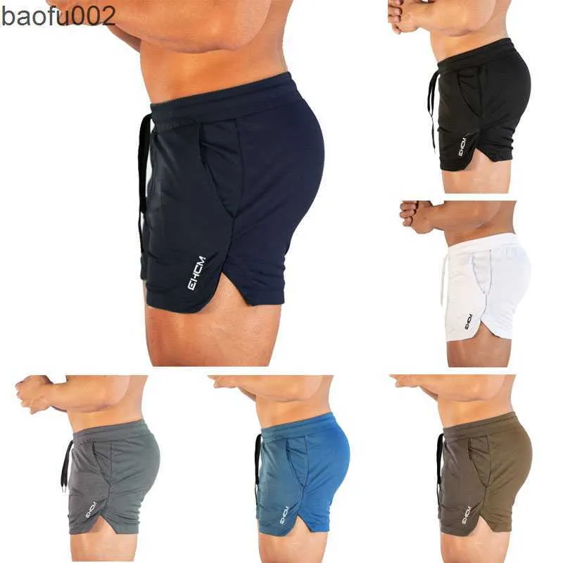 Shorts masculinos ehcm homens shorts 2020 joggerspants suor de moletom casual seca rápida malha de verão preto calças curtas w0327