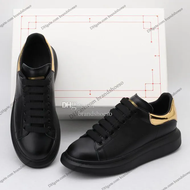 alexander Designer Logo Sapatos Casuais Grandes Branco Couro Preto Luxo Veludo Camurça Alpercatas Femininas Sapatilhas Masculinas Sapatilhas com Plataforma de Cadarço