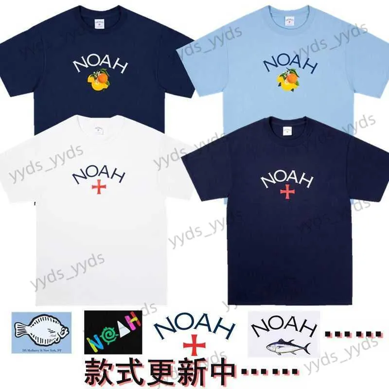 Męskie koszulki Noah Fruit Cotton krótkie rękawy Duża para męska luźna para T-shirt w stylu BF Ins Mesh czerwony okrągła szyja kobiety T230327