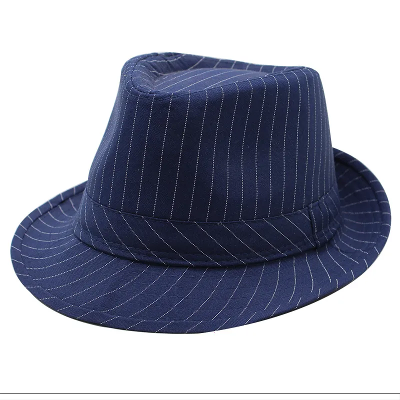 Spring Autumn British Women's Standed Fedora Hat Party Performance Top Hat Men's Casual Jazz Cap Outdoor Sun Protection Hat
