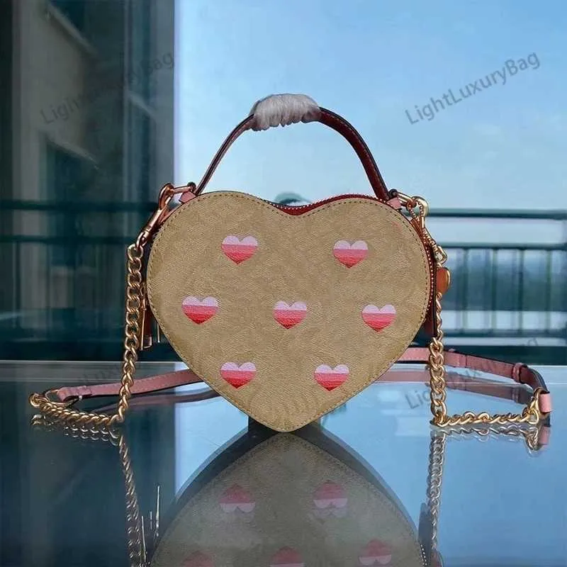 Chic Pink Heart Crossbody Bag - Designer Leather Shoulder