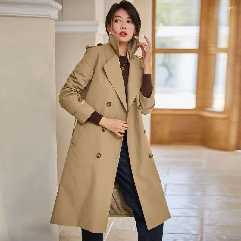 Trench da donna 2023 inverno impermeabile per vento a vento giù rivestimento staccabile Warm Long Coat Women