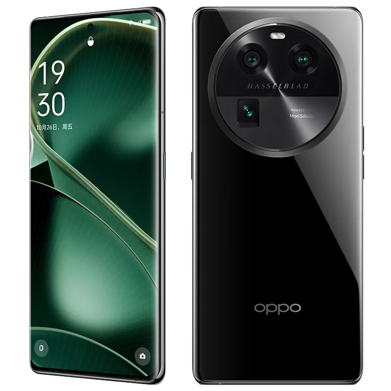 Téléphone portable d'origine Oppo Find X6 5G Smart 12 Go de RAM 256 Go de ROM MTK Dimensity 9200 NFC 50.0MP Android 6.74" 120Hz Plein écran ID d'empreintes digitales Visage IP64 Téléphone portable étanche