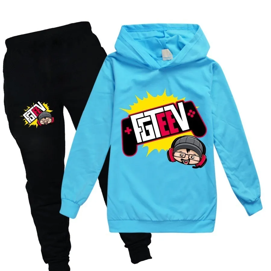 FGTEEV Kids Sportswear Set In Hoodie Top And Pants Unisex Outerwear For Boys And Girls From Hai05 11.12 DHgate.Com