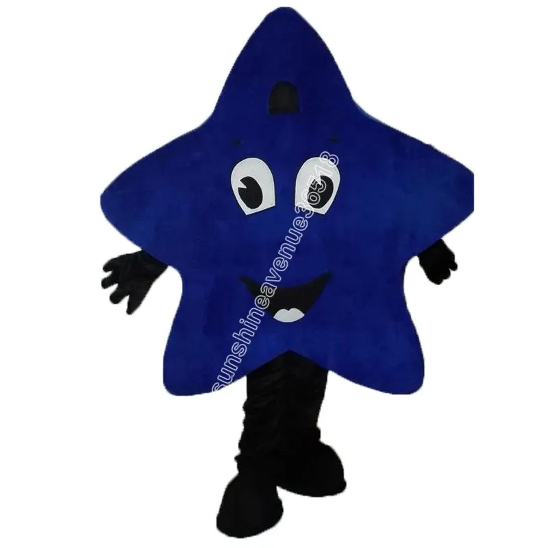 Hot Sales Blue Star Mascot Costume Top Cartoon Anime Theme Character Carnival Unisex vuxna storlek Jul födelsedagsfest utomhusdräkt