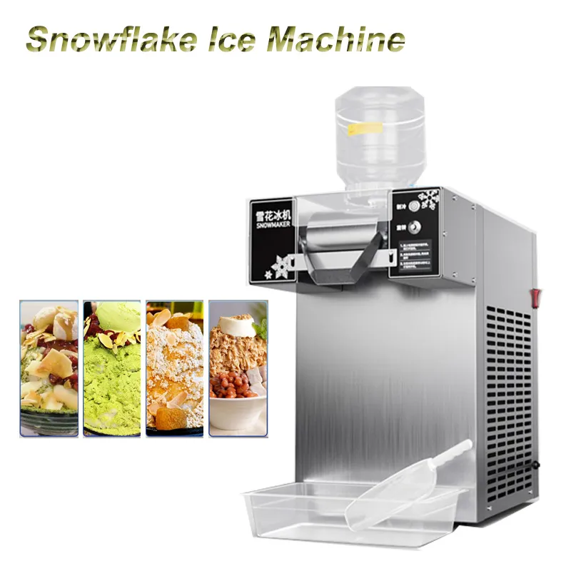 Commercial Snowflake Ice Machine 360W Snowflake Crusher Machine 60kg/24h Snow Ice Maker 110V 220V Catering Machinery And Equipment