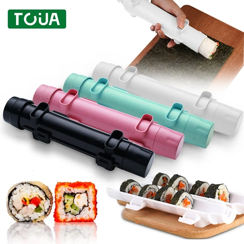 Sushi Tools Sushi Making Kit Quick Sushi Maker Roller Mold Rice Groent Vlees Rolling Bazooka Sushi Machine Diy Kitchen Suisi Tools 230327