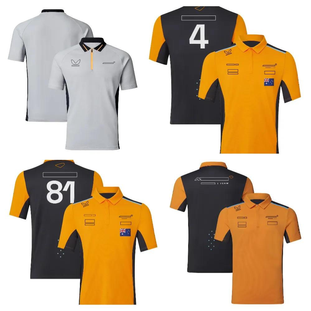 Nouveau polo de pilote d'équipe F1 Racing Suit T-shirt à manches courtes à séchage rapide personnalisé pour hommes et femmes. UcyvName