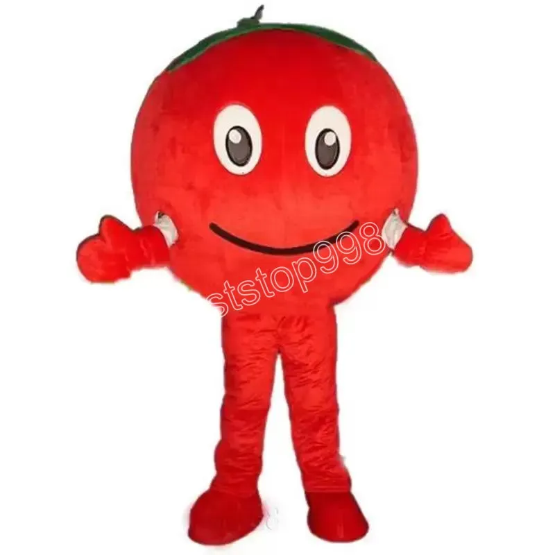 NOWOŚĆ HAPY RED TOMATO MASCOTS COSTMES Świąteczne sukienka Fancy Party Cartoon Postacie strój dla dorosłych Rozmiar reklamy wielkanocnej