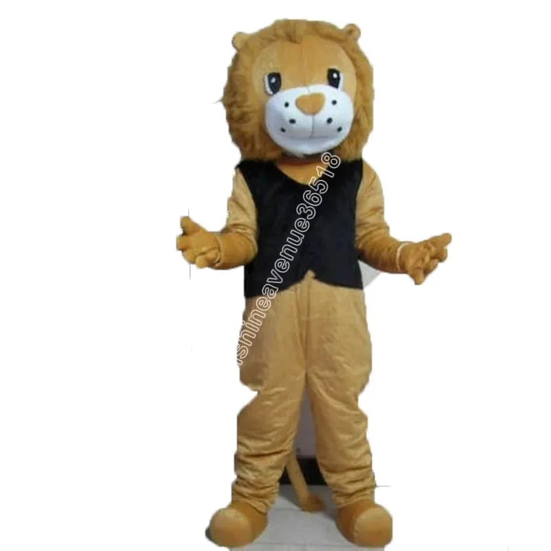 Hot Sales Lion Mascot Costume Top Cartoon Anime Theme Character Carnival Unisex vuxna storlek Jul födelsedagsfest utomhus outfit kostym