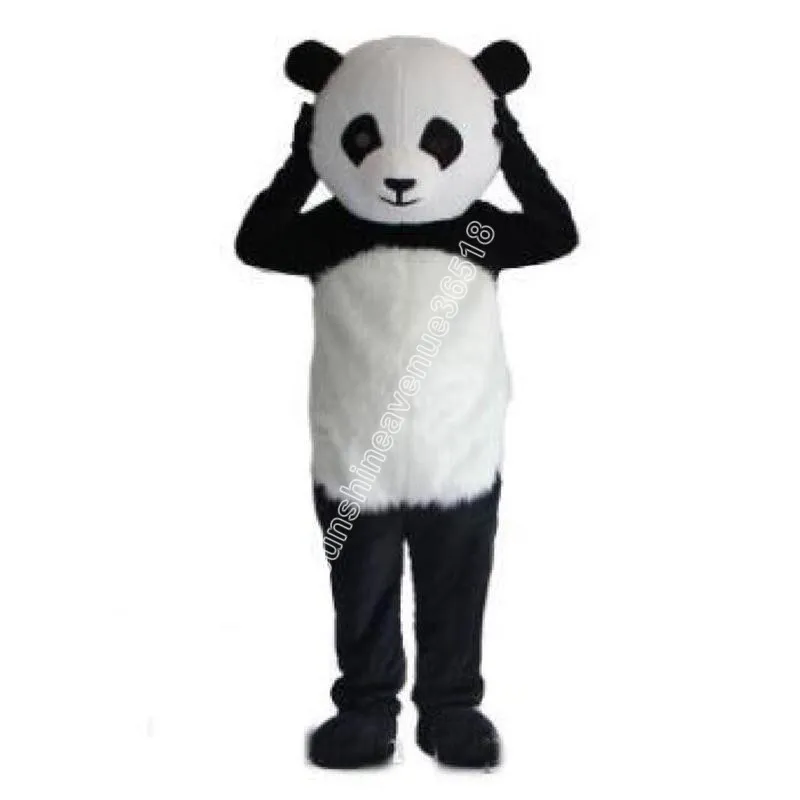 Ny Giant Panda Mascot Costume Top Cartoon Anime Theme Character Carnival Unisex vuxna storlek Jul födelsedagsfest utomhusdräkt kostym