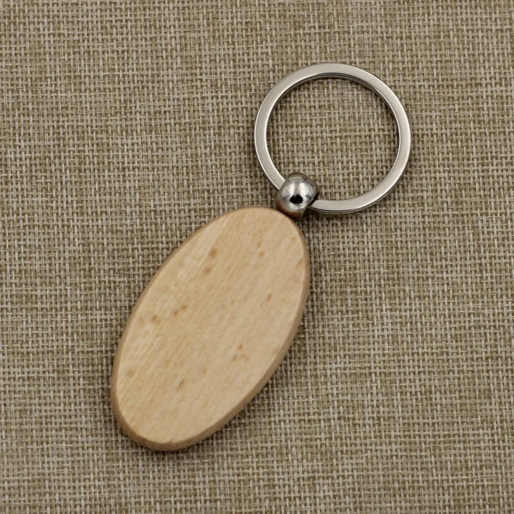 Creative Wooden Key Chains Round, Square & Rectangle DIY Key Holders ...