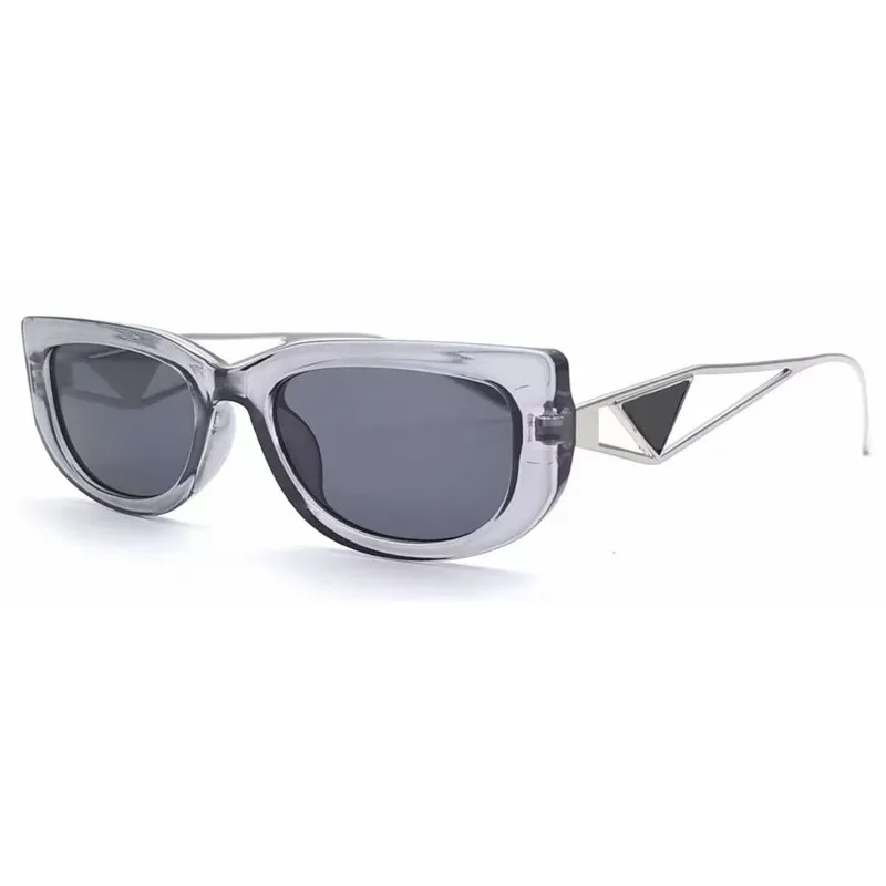 Óculos de sol de grife óculos femininos luxo triângulo armação de acetato vintage metal lentes de sol oversized óculos de sol masculinos polarizados proteção uv PJ074 C23