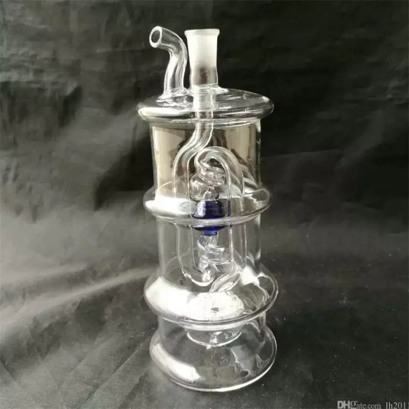 Hookahs Multi-layer Hookah Pot, Groothandel Glass Bongs, Oil Burner Glazen waterleidingen, rookpijp