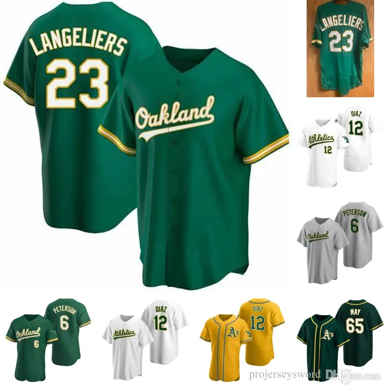 Oakland Shea Langeliers Jersey Kyle Muller Manny Pina Conner Capel Aledmys Diaz Ramon Laureano Cristian Pache Brent Rooker Esteury Ruiz Jace Peterson Kevin Smith