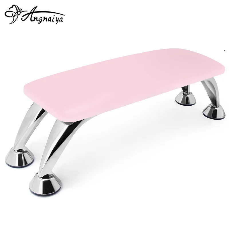 Hand Rests ANGNYA Genuine Leather Nail Art Beauty Salon Hand Rest Table Pillow Cushion Manicure Holder Hand Pillow Nail Arm Rest Cushion 230325