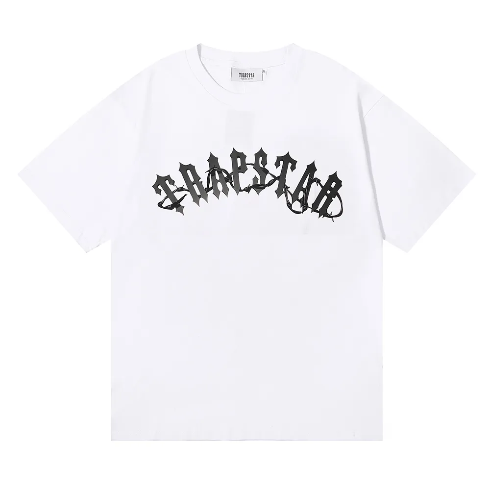 مصممي Trapstar Mens Tirt Summer Tees Fashion Man Man قميصًا غير رسمي على Luxurys شارع شارع قصير الأكمام
