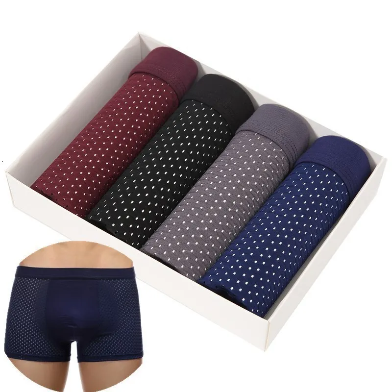 Slip Sous-Vêtements Hommes Boxers Hommes Marque Sexy Hommes Sous-Vêtements U Convex boxer court doux De Luxe Respirant Ceinture Shorts Modal 230327