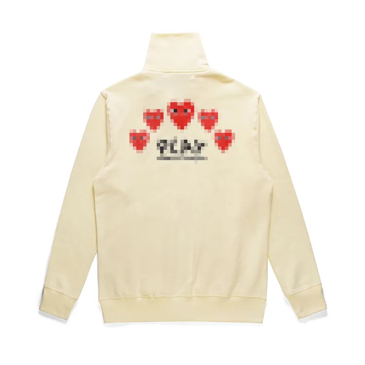 Sweats à capuche pour hommes de créateurs Com Des Garcons Play Sweat-shirt noir CDG Red Heart Sweat à capuche Taille X322