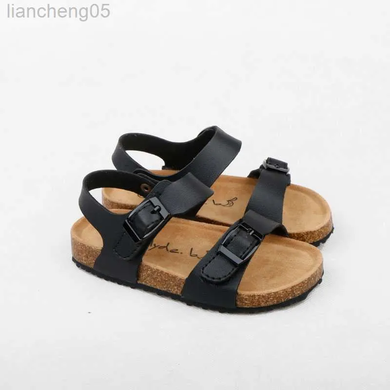 Sandalen Kinder Sandalen Kleinkind Mädchen Schuhe Jungen Sandale Freizeitschuhe Unisex Weiches Leder Mädchen Sandalen Sommer Kinder Schuhe 1-3 4-6 Jahre Alt W0327