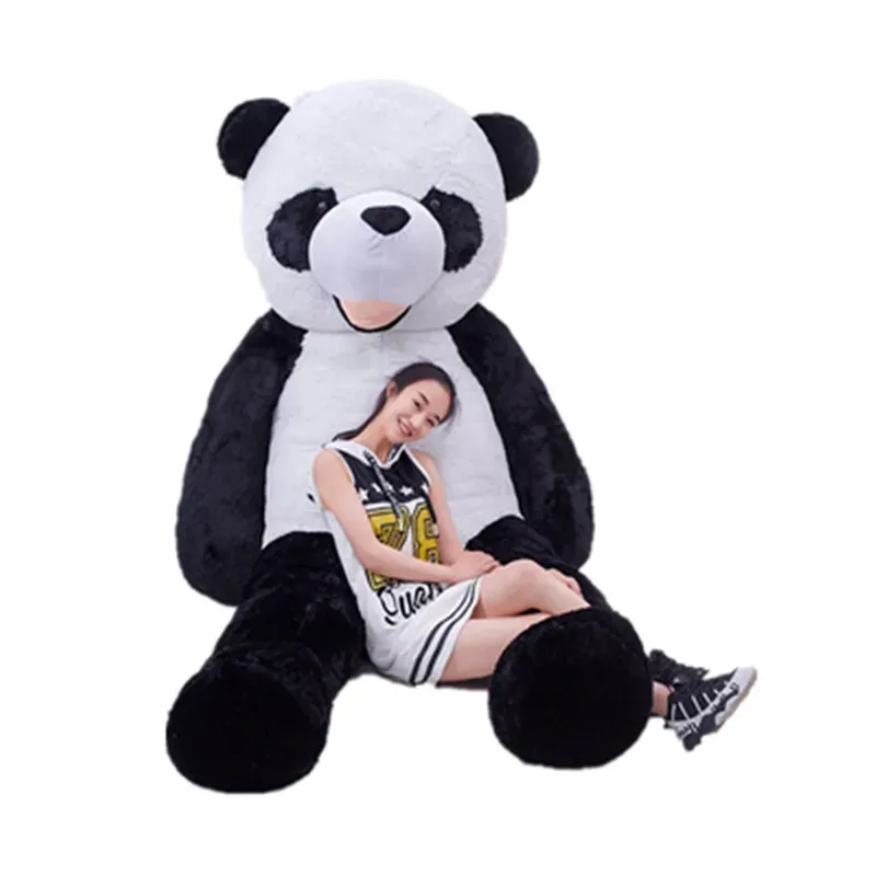 118inch Gigantische Panda Big Teddy Bear Skin Cover Ongeput pluche speelgoed Gevulde dieren Panda Bear Skin speelgoed Kinderen meisjes houden van geschenk