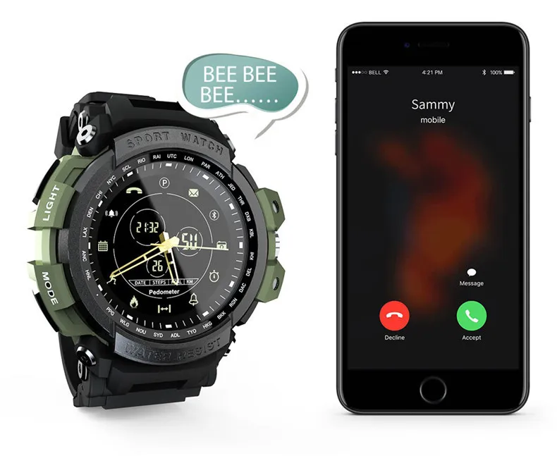 Suministro Al Por Mayor Smart Waterproof Imploud Mens Digital Digital Smartwatch Pedometro Llamada Recordatorio De La Camara Remota De Ykj official store 18 91 DHgate