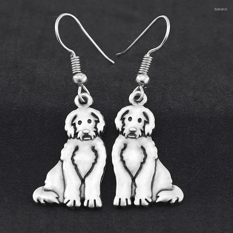 Dangle Earrings Cute CartoonLabradoodle Dog Drop Brincos Big Long For Women Earings Fashion Jewelry Pendientes Bijoux Femme