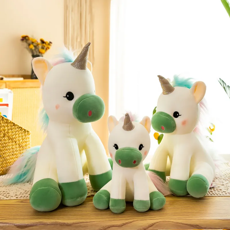 3 Cute Anime Stuffed Plush Toys Animal Unicorn Doll Pillow Series Creative Children's Birthday Gift Happy Party Home Decorations 23cm
