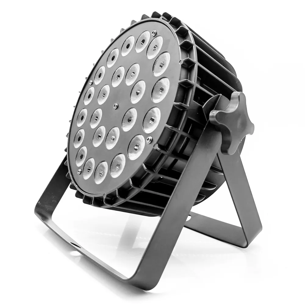 10 PZ LED Spotlight 24x18W RGBWA UV 6in1 LED -scenljus för professionell scenbelysning RGBW 4in1