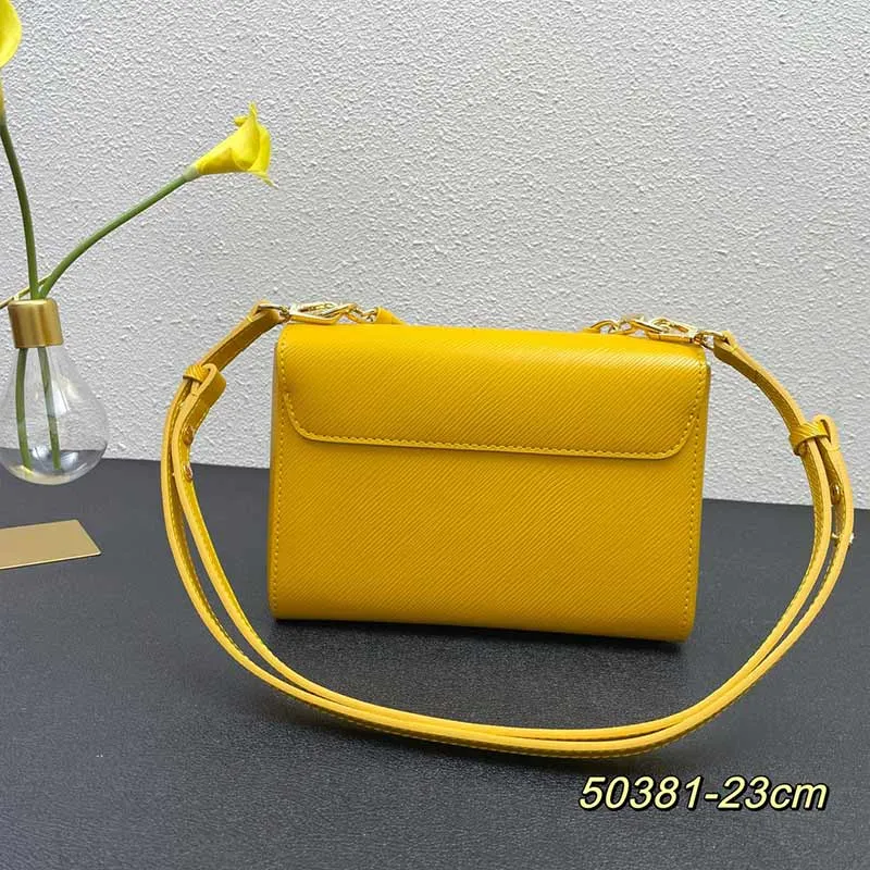 Top Quality Crossbody Shoulder Bag Twist Handbags Purse Removable Handle Strap Cowhide Genuine Leather Gold Hardware Fashion Letters Plain Wallets 23cm From 97 16 DHgate