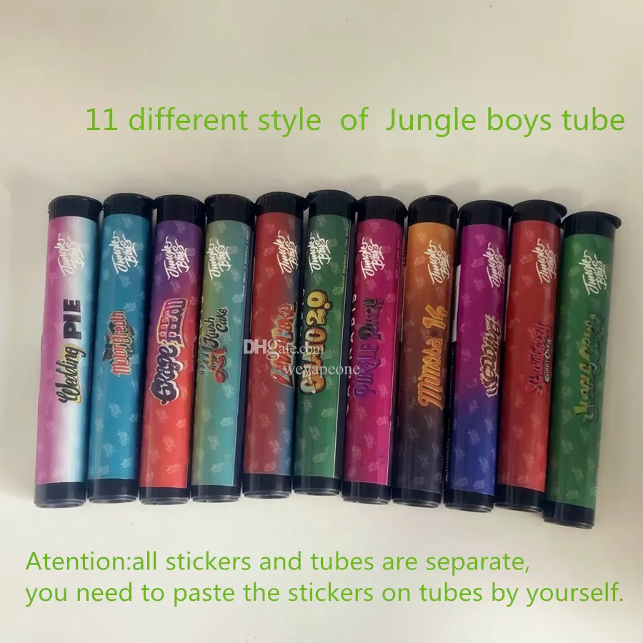Pre Roll Packaging Jungle Boys Tubes Packaging Bottles With Stickers