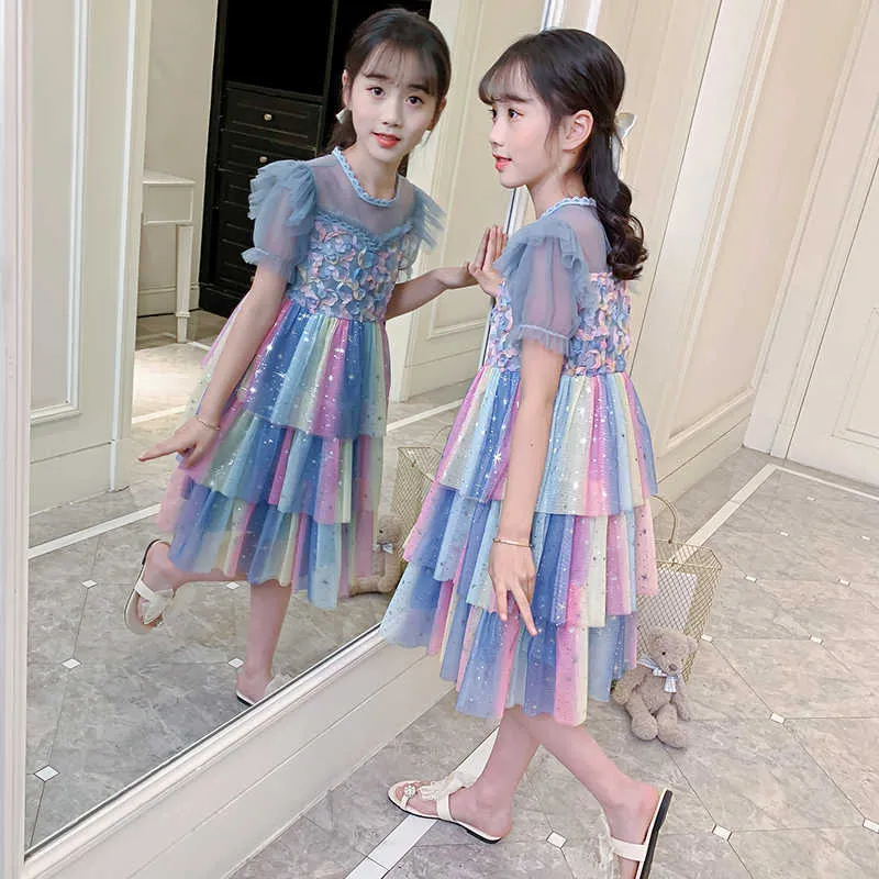 Girl's Dresses Girls Summer Dresses Striped Dress Girls Neweset Dress For Kids Casual Style Costume Girl 6 8 10 12 14