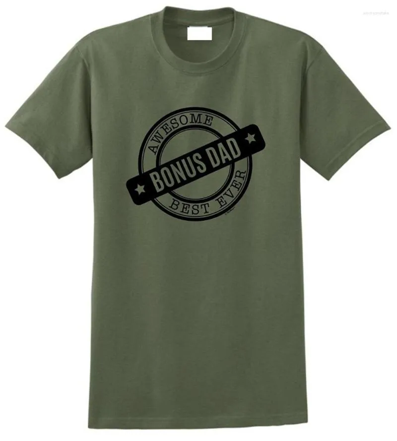 Magliette da uomo Design personalizzato della camicia Graphic O Neck Manica corta Bonus Dad Ever Awesome Seal For Men 2023