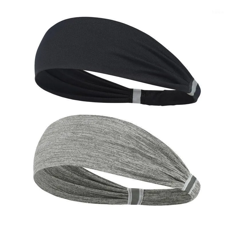 Accessories Style Headband Hairband Sports Sweat-absorbent 1046 Quick-Drying Soft Deodorant Polyester Gray And Black