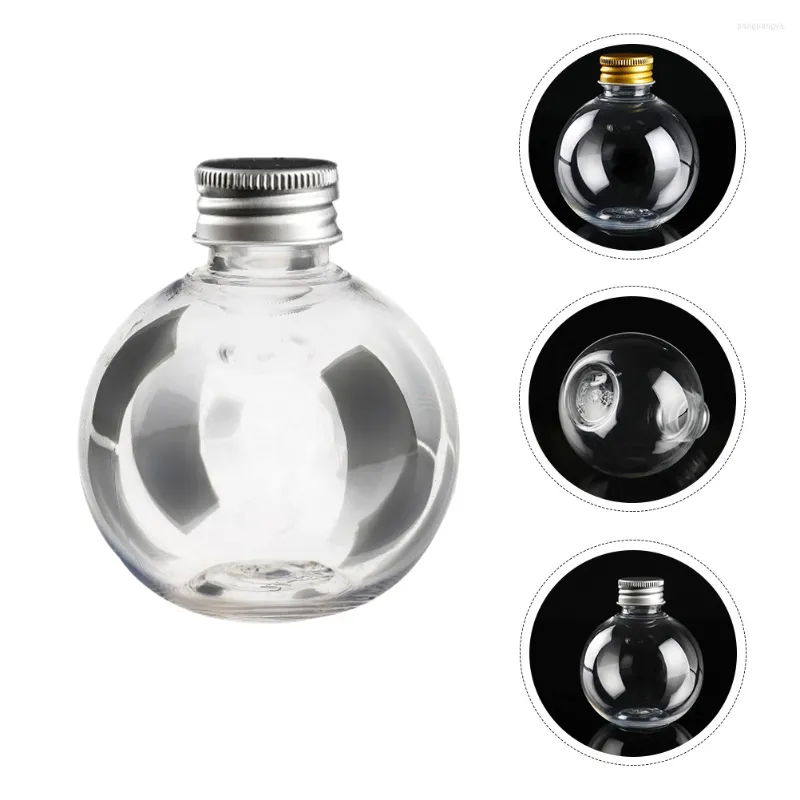 Storage Bottles 20 Pcs Empty Plastic Nativity Decor Screw Bottle Home Accessories Transparent Light Bulb Candy Container